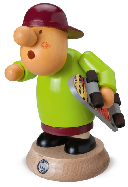 Müller Räuchermännchen Müllerchen Skateborder 