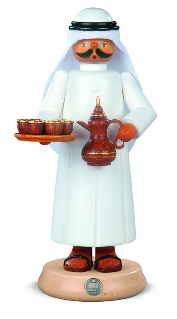 Räuchermann Araber mit rauchender Kaffeekanne