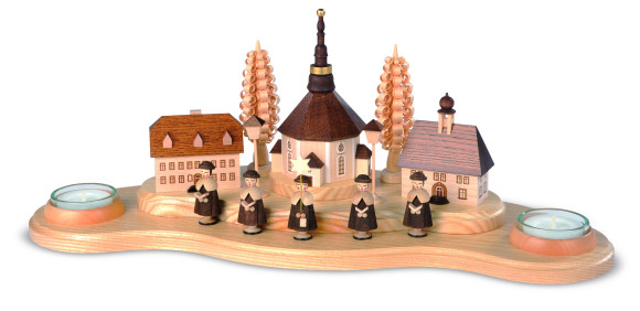 Teelicht Kerzenhalter Seiffener Dorf