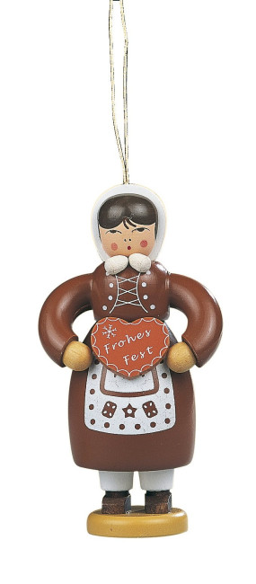 Baumbehang Pfefferkuchenfrau, farbig