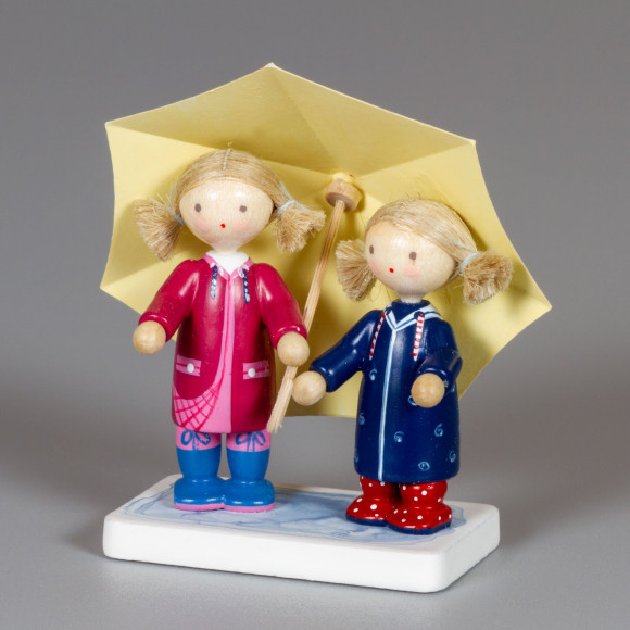 Mädels unterm Regenschirm, Flade And Friends Edition 2025 - Pfützenkinder