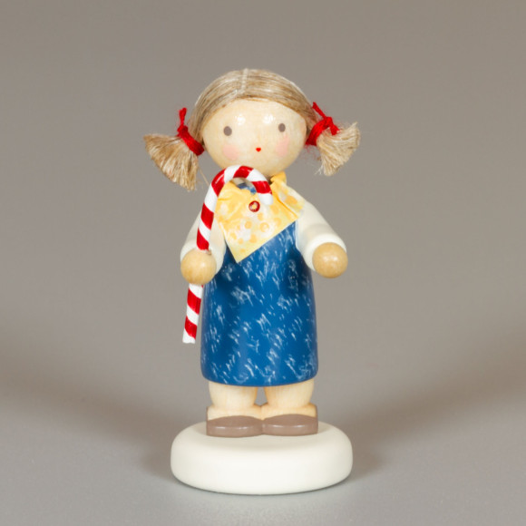 Flade Weihnachtsmarktkinder 2025 - Mädchen mit Zuckerstange