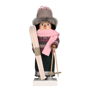 Nussknackerfrau Skifahrerin