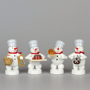 Schneemänner Weihnachtsbäckerei 3, 4-teilig