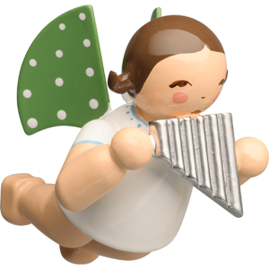 Engel mit Panflöte schwebend