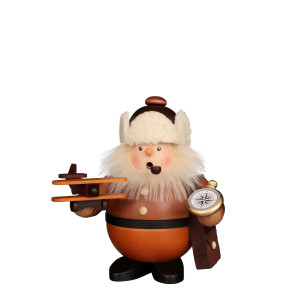Räuchermännchen Pilot natur