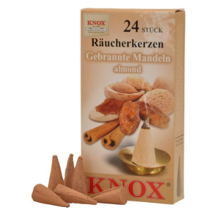 Räucherkerzen  - Gewürze - Gebrannte Mandeln 35g, 24 Stk. Packung
