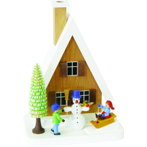 Rauchhaus mit Schneemann