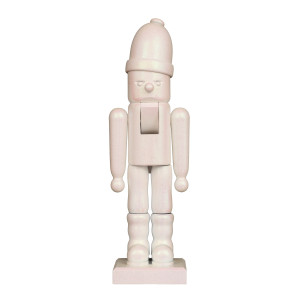 Nussknackerl Glimmer Weihnachtsmann weiß