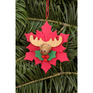 Baumbehang Weihnachtsstern mit Elch