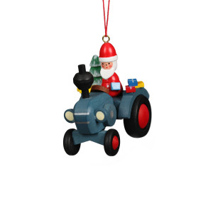 Baumbehang Traktor mit Weihnachtsmann