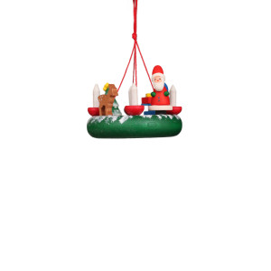 Baumbehang Kranz mit Weihnachtsmann - Auslaufartikel