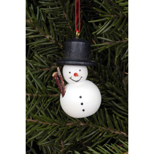 Baumbehang Schneemann weiss
