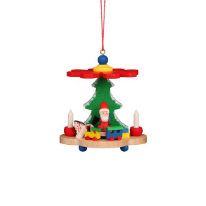 Baumbehang Pyramide mit Weihnachtsmann