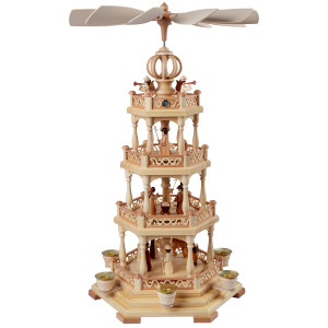 Pyramide Heilige Geschichte mit Engel, 3-stöckig