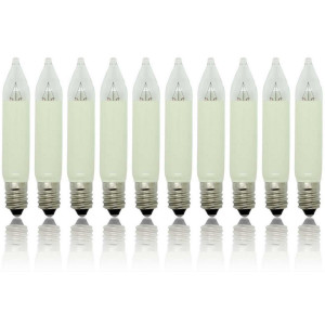 10 Stück Kleinschaftkerzen 23 Volt / 3 Watt