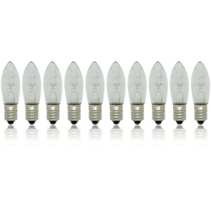 10 Stück Riffelkerzen 34 Volt / 3 Watt