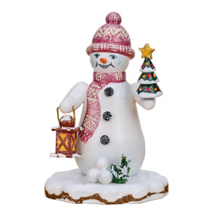 Winterkinder Schneemann Tannenlicht