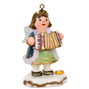 Winterkinder Himmelskind mit Akkordeon