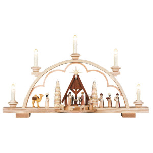 Schwibbogen Christi Geburt mit Krippe