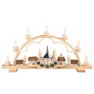 Schwibbogen mit Seiffener Dorf