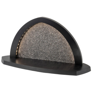 Seiffener Volkskunst LED-Gesteinsbogen Breite 40 cm, anthrazit, leer ohne Bestückung zum Selbstbestücken USB-C