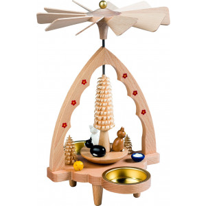 Teelichtpyramide Katzen