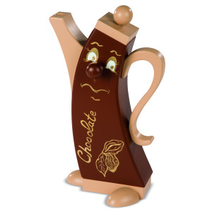 Moderne Räucherfigur Kanne Chocolate