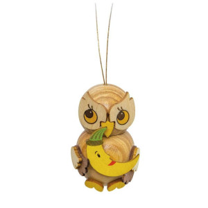 Baumbehang Eulenkind mit Mond