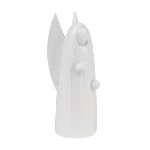 Segensengel, weiß lasiert