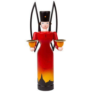 Lichterengel Jahresengel  2026 "Abendstimmung in Seiffen" - 29 cm