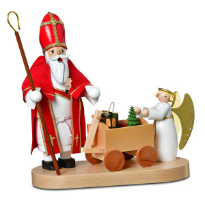 KWO Räuchermännchen Heiliger St. Nikolaus mit Christkind 