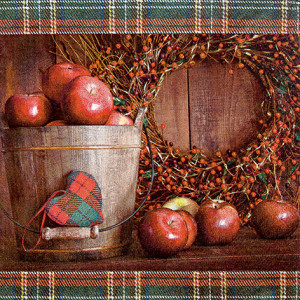 Tischservietten Apfelpflücksaison