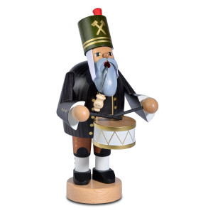 KWO Räuchermännchen Bergmann mit kleiner Trommel