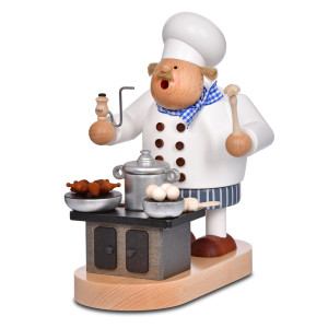 KWO Räuchermännchen Koch - Maître de Cuisine am Herd