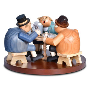 Räuchermännchen Skatrunde Trio