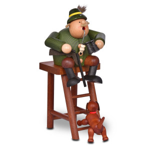 KWO Räuchermännchen Jäger auf Hochsitz