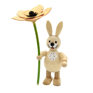 Osterhase mit Blume