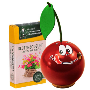 Lustige Räuchermännchen Freche Früchtchen Typ Kirsche + Räucherkerzen, limitiert 2025