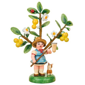 Hubrig Jahresfigur Herbstkind 2026 Mädchen mit Mirabelle limitiert