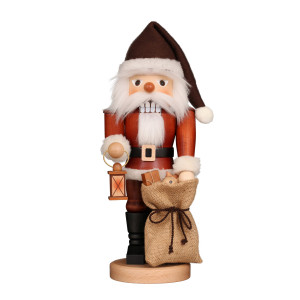Nussknacker Weihnachtsmann mit Laterne natur - Auslaufartikel