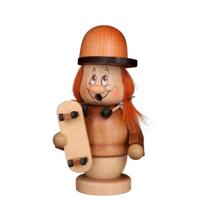 Räuchermännchen Miniwichtel Skaterin - Auslaufartikel