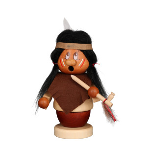 Räuchermännchen Miniwichtel Indianerfrau Kleiner Adler