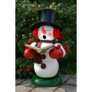 Räuchermännchen Schneemann Sänger