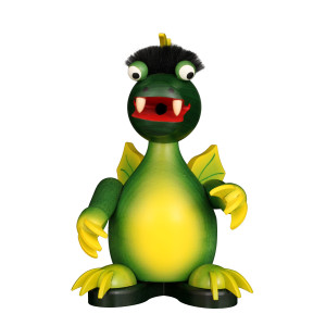Räuchermännchen Drache grün