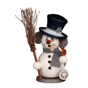 Räuchermännchen Schneemann grau