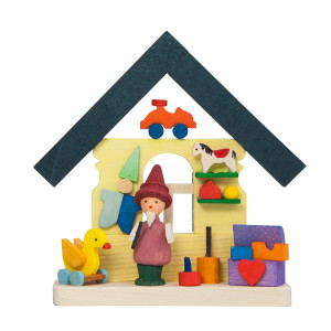 Baumbehang Haus Zwerg mit Spielzeug