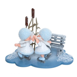 Schneeflöckchen Eiskunstlaufpaar auf Wolke - Auslaufartikel