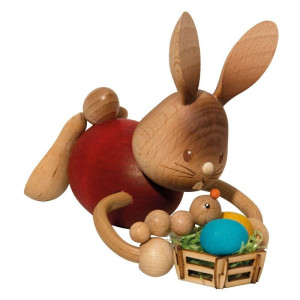 Hase Stupsi mit Ostereierkorb