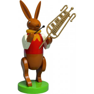 Hasenmusikant mit Glockenspiel